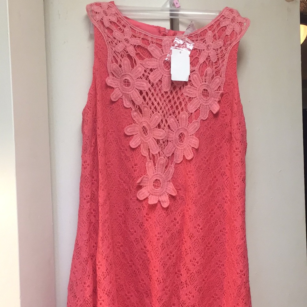 Pink mini dress/top